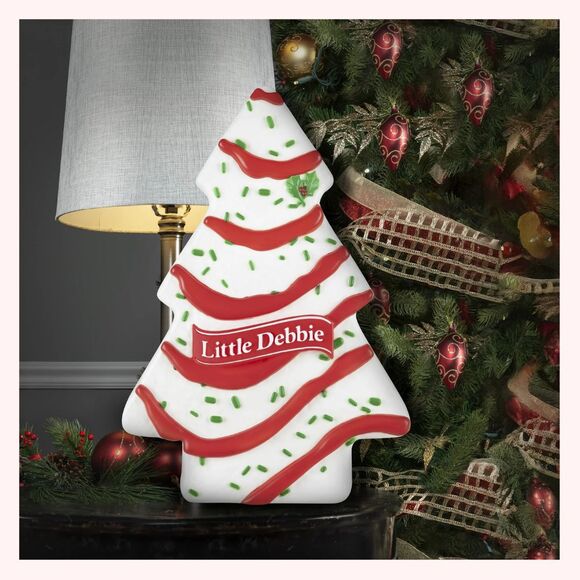 Little Debbie Christmas Tree Cake 2 ft Blow Mold Indoor / Outdoor Yard Decor - Picture 2 of 7